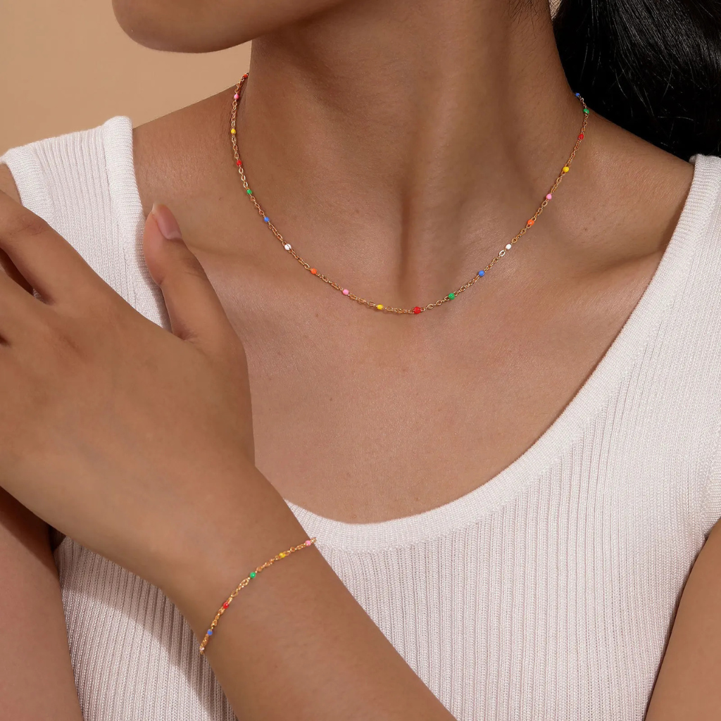 Dainty- Collar y pulsera