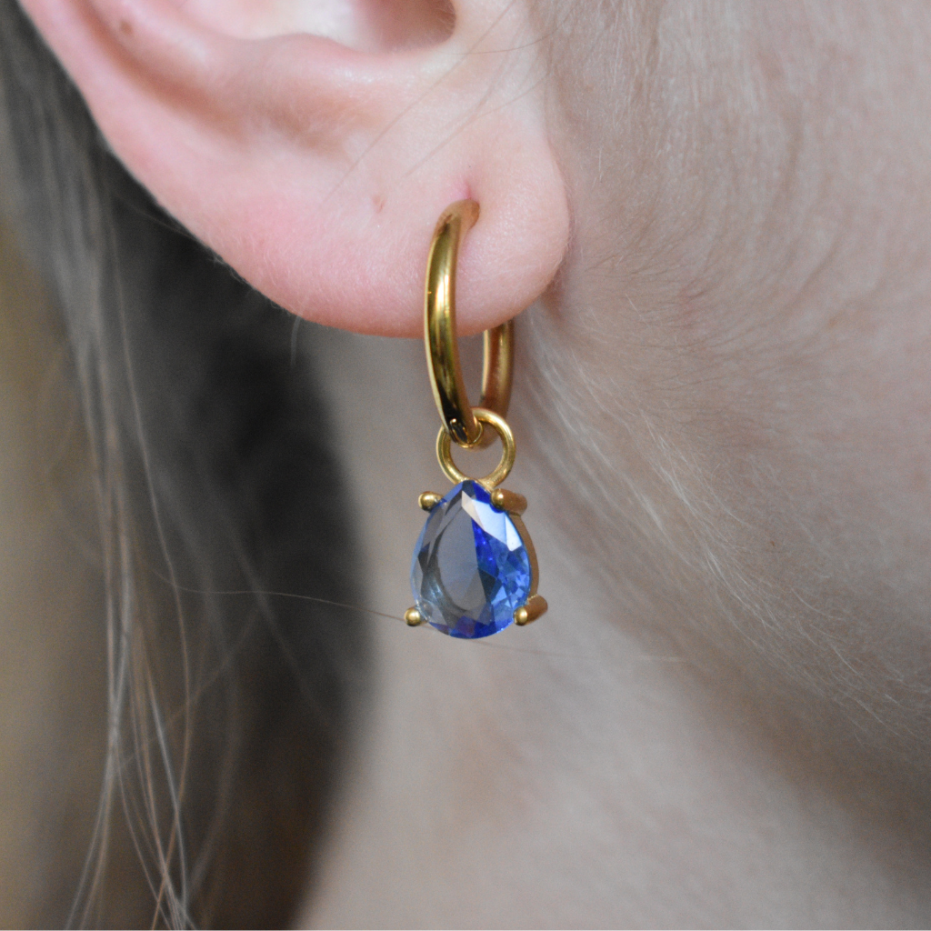 Febrero - Set Cadena + Aros Azul Glaciar