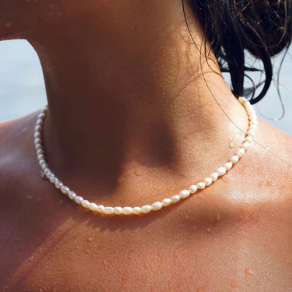 Choker de Perlas de Agua Dulce