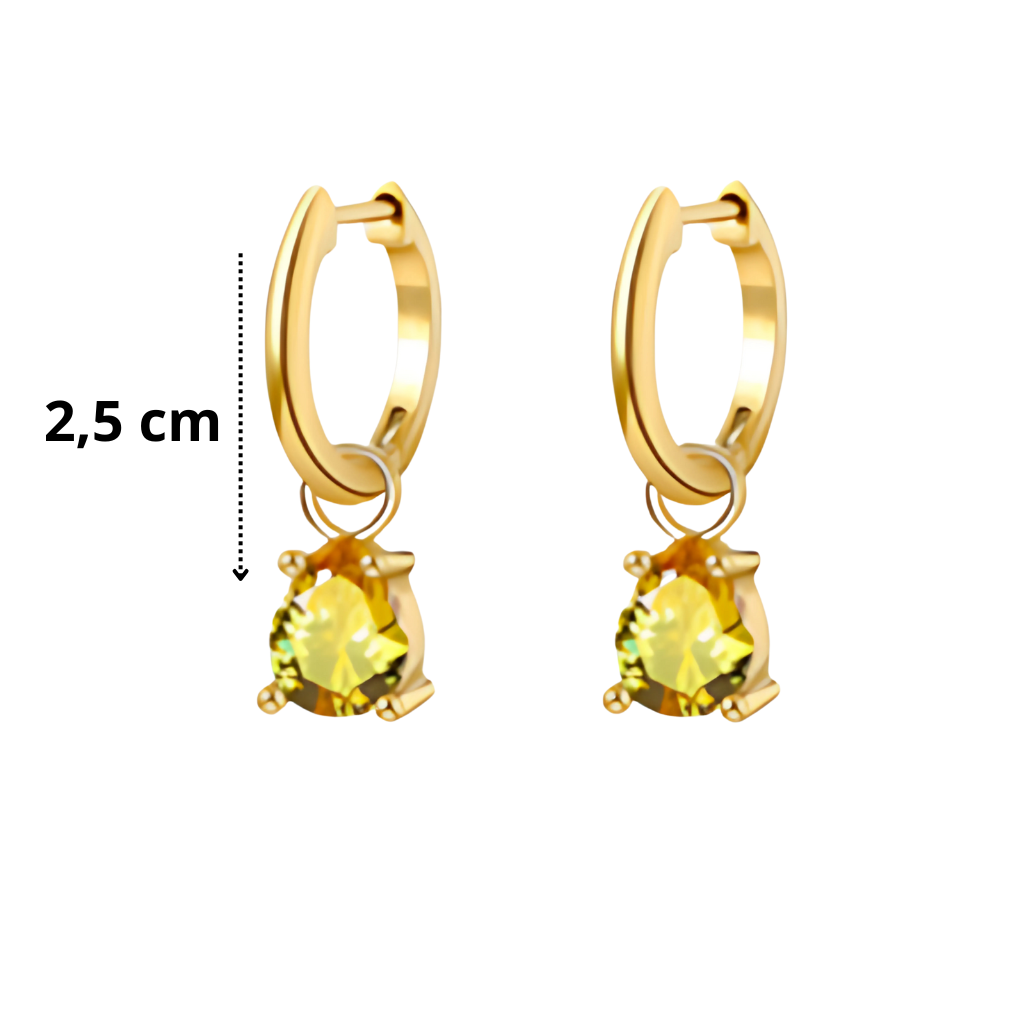 Agosto - Set Cadena + Aros Oro miel