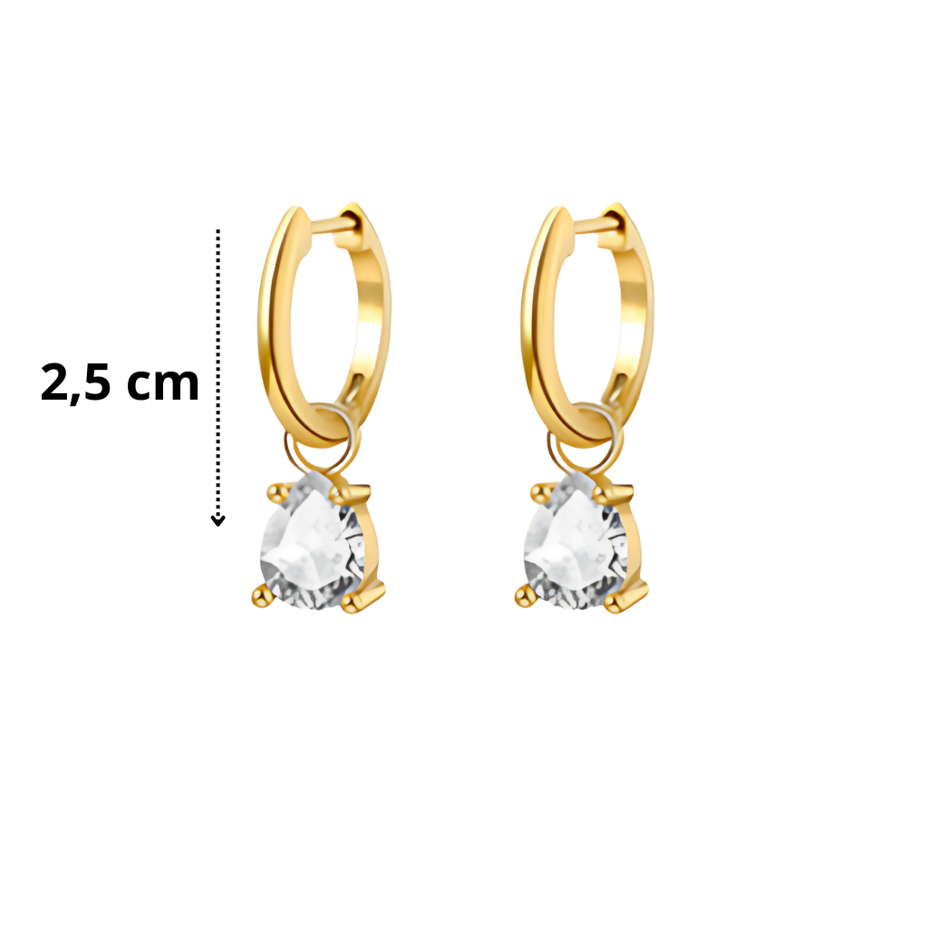 Abril - Set Cadena + Aros Diamante