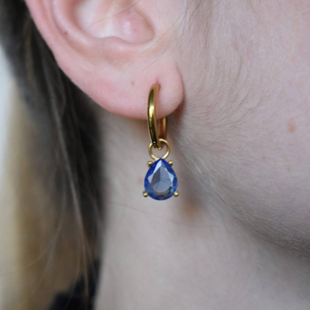 Febrero - Set Cadena + Aros Azul Glaciar