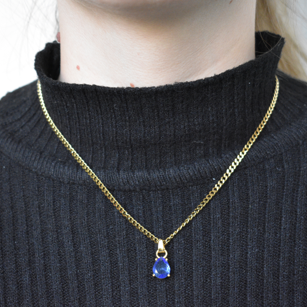 Febrero - Set Cadena + Aros Azul Glaciar