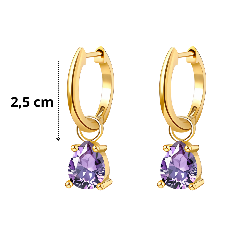 Noviembre - Set Cadena + Aros Lila