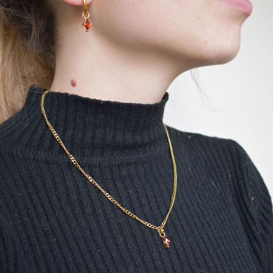 Octubre - Set Cadena + Aros de ruby II