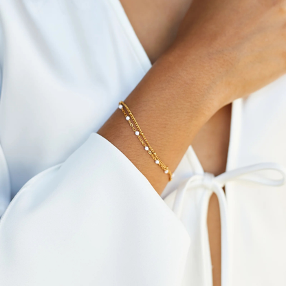 White sun - pulsera doble