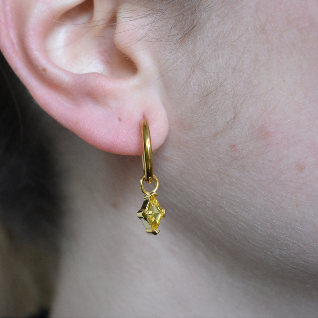 Agosto - Set Cadena + Aros Oro miel II