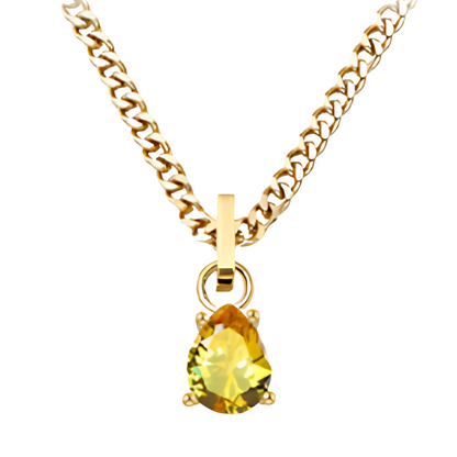 Agosto - Set Cadena + Aros Oro miel