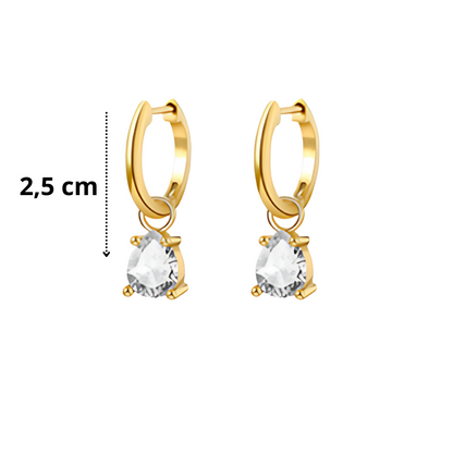 Abril - Set Cadena + Aros Diamante