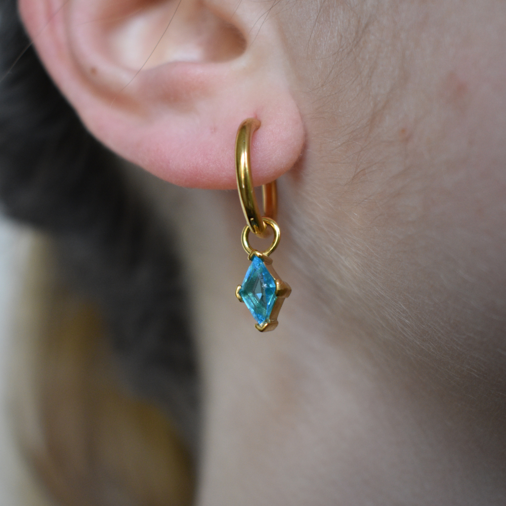 Mayo -  Set Cadena + Aros Turquesa II