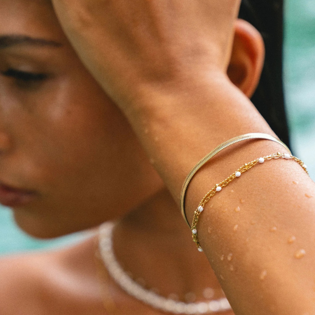 White sun - pulsera doble