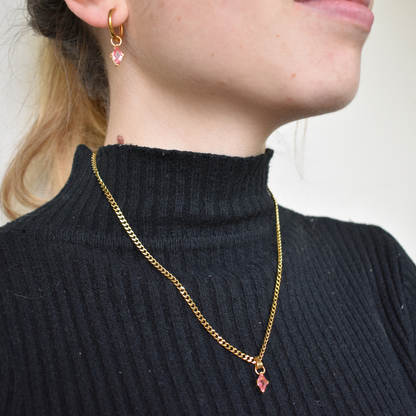 Marzo -  Set Cadena + Aros Pink II