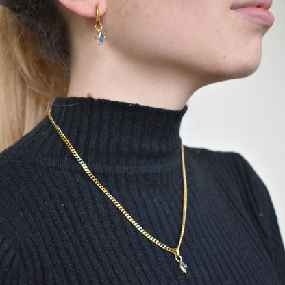 Febrero -  Set Cadena + Aros Azul Glaciar II