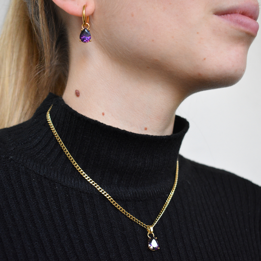 Diciembre - Set Cadena + Aros Lilia Intenso