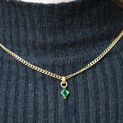 Marzo -  Set Cadena + Aros Verde oscuro II