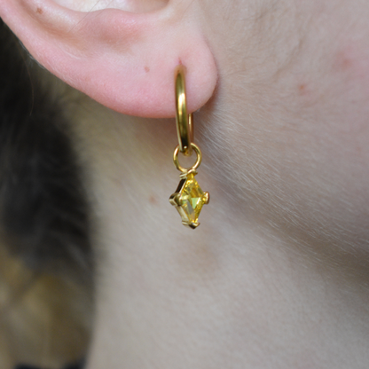 Agosto - Set Cadena + Aros Oro miel II