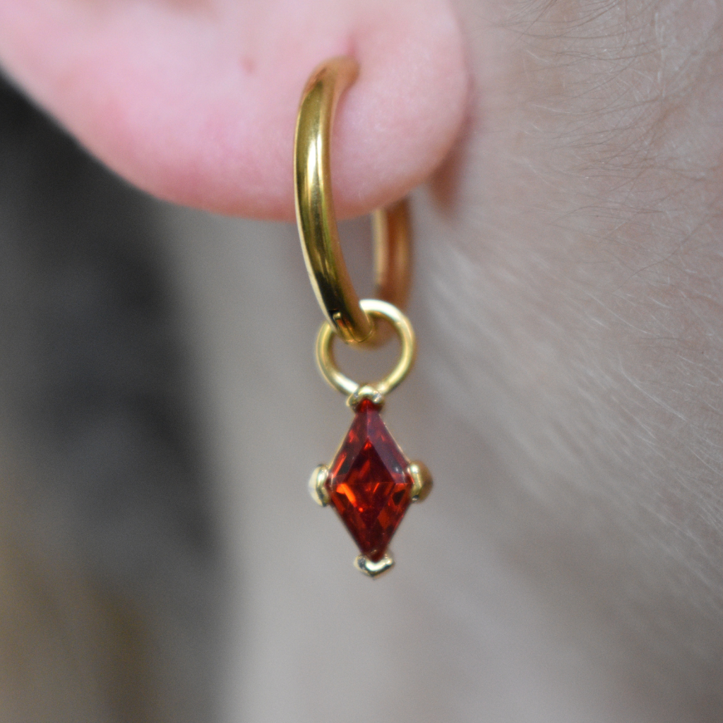 Octubre - Set Cadena + Aros de ruby II